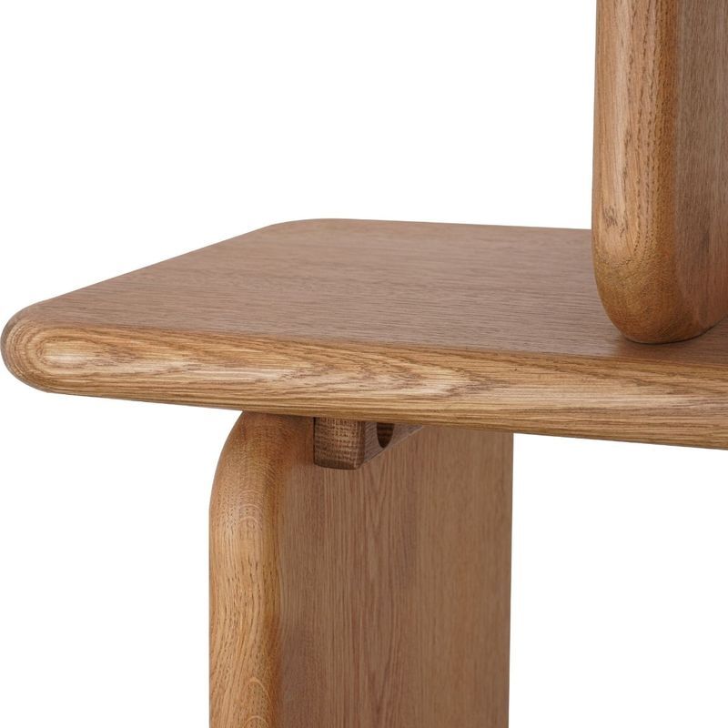 Aspen 4 Tier Oak Wood Shelving Unit