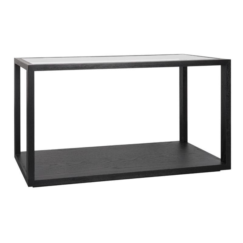Parker Oak Wood & Glass Console Table