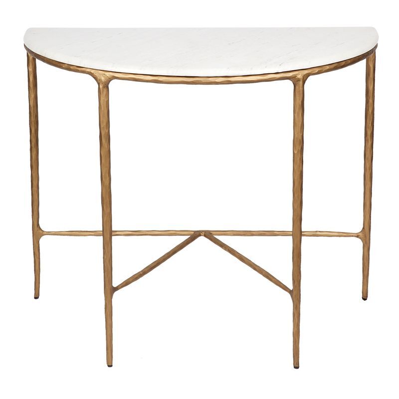 Heston Curved Marble Console Table