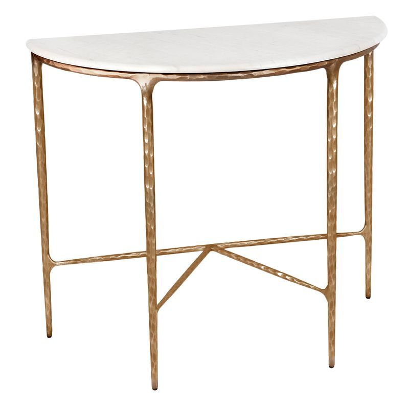 Heston Curved Marble Console Table