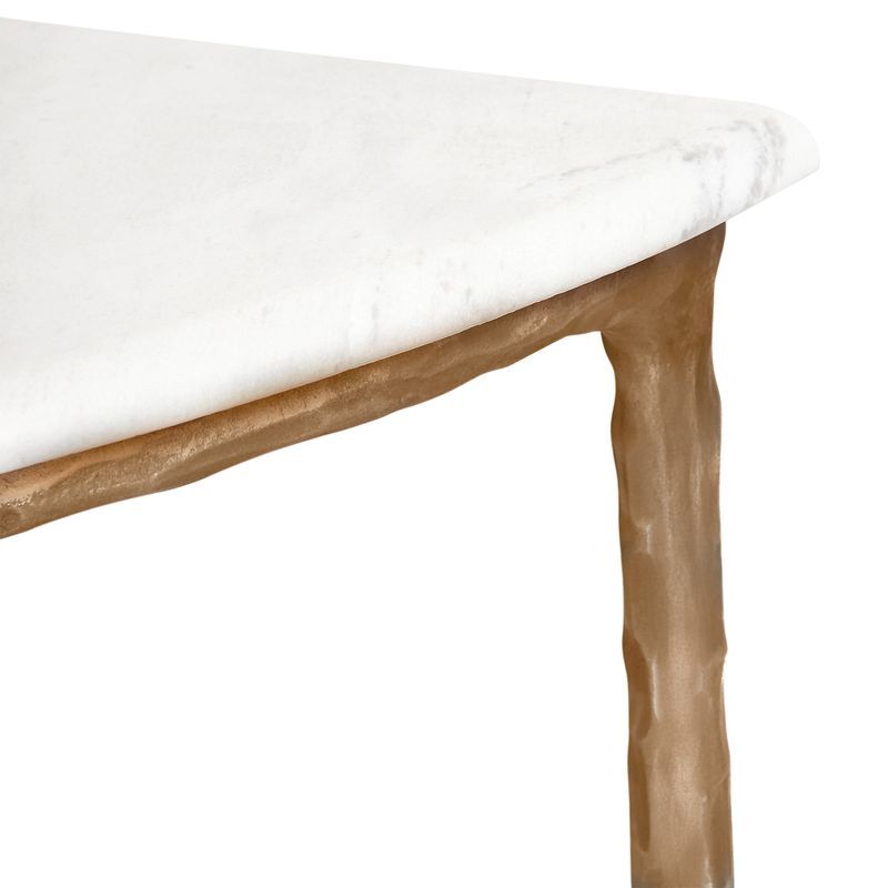 Heston Curved Marble Console Table
