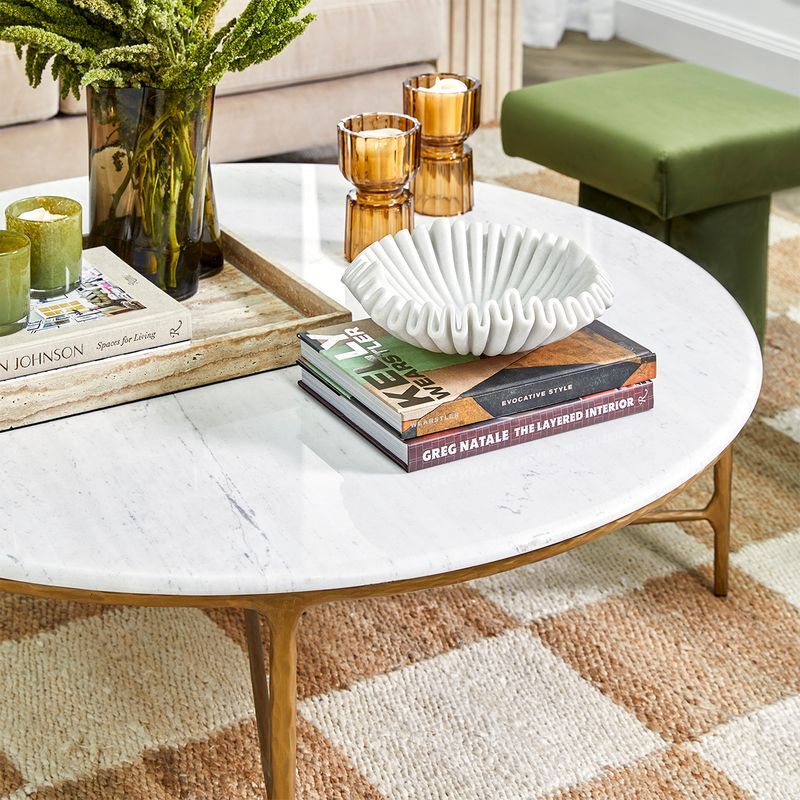 Heston Marble-Top Coffee Table