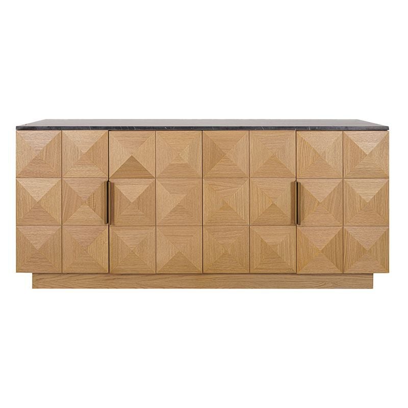Bethany Marble & Oak Wood Sideboard