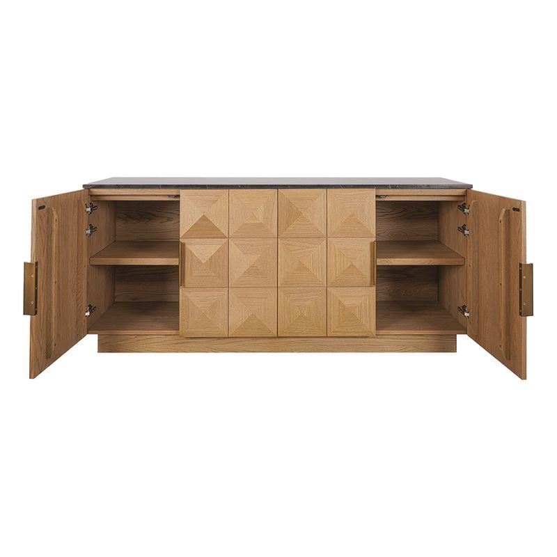 Bethany Marble & Oak Wood Sideboard