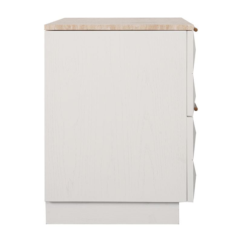 Bethany Travertine Bedside Table