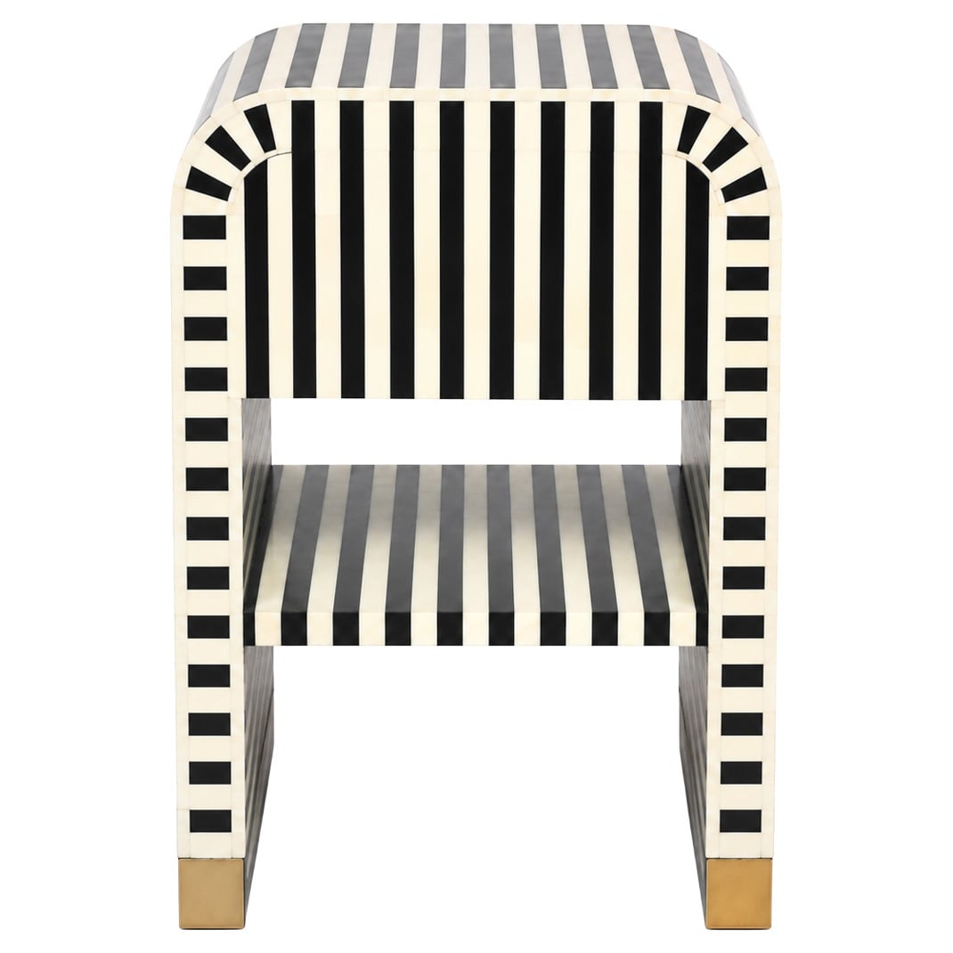 Black Janrey Bedside Table