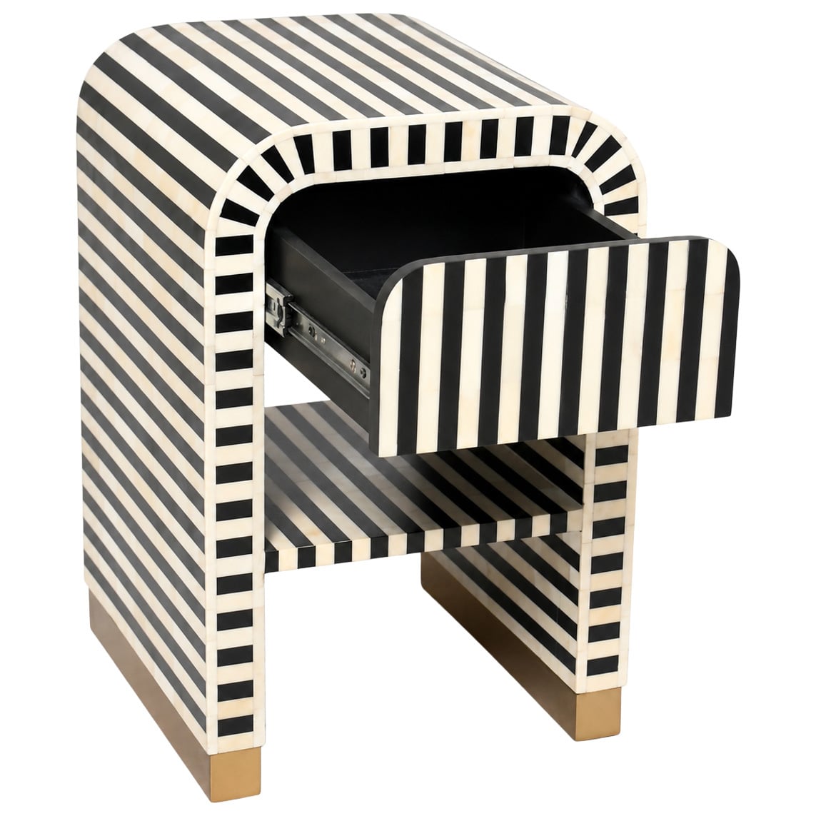 Black Janrey Bedside Table