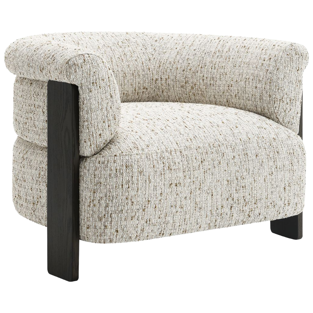 Taupe Jandrey Boucle Armchair