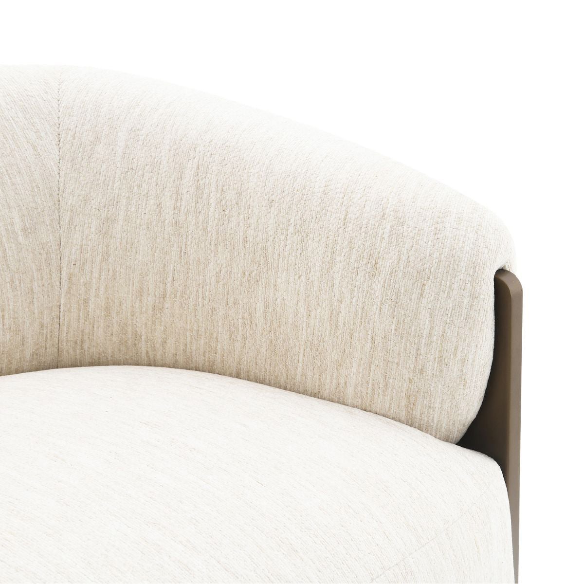 Ivory Jimrel Chenille Armchair