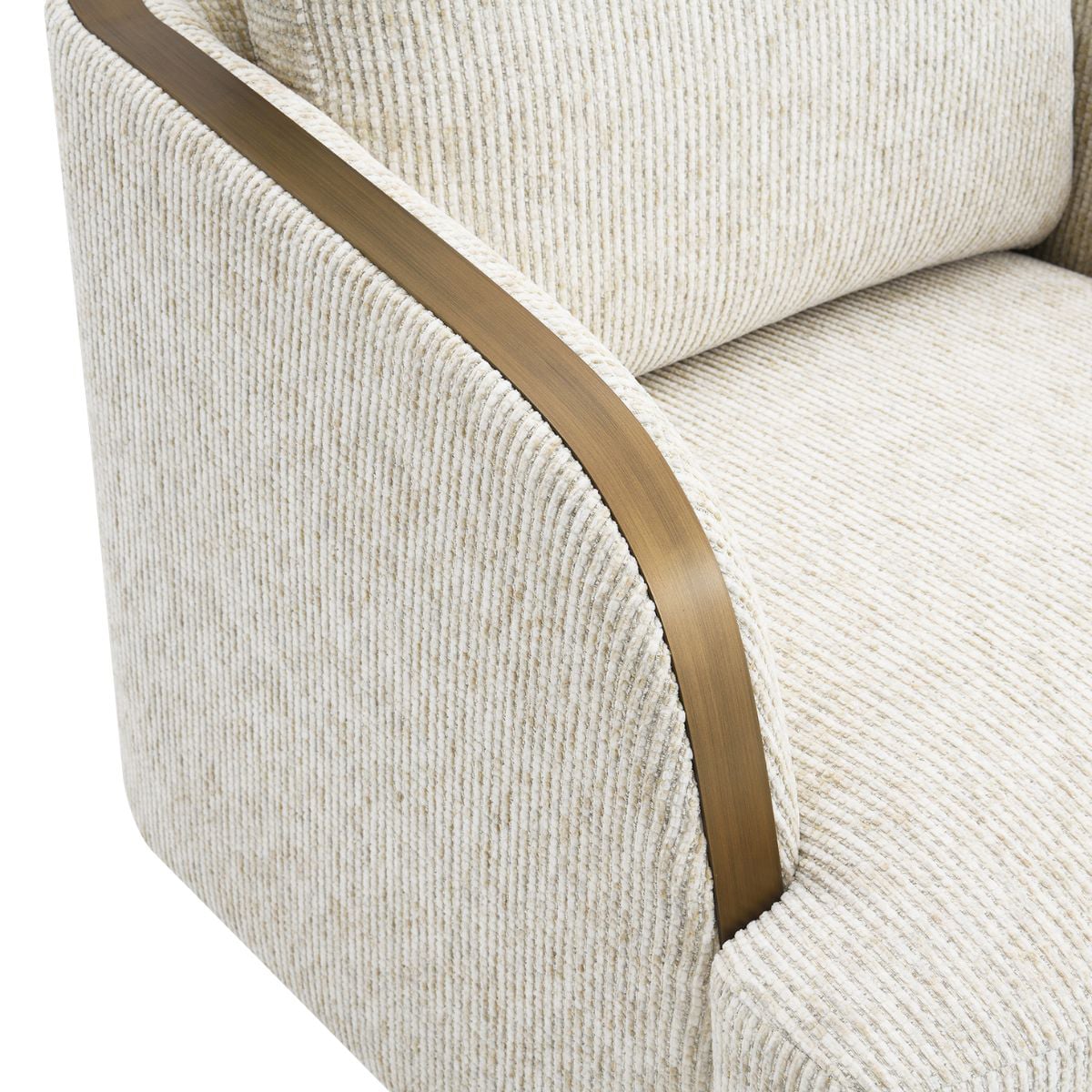 Cream Janrix Swivel Armchair