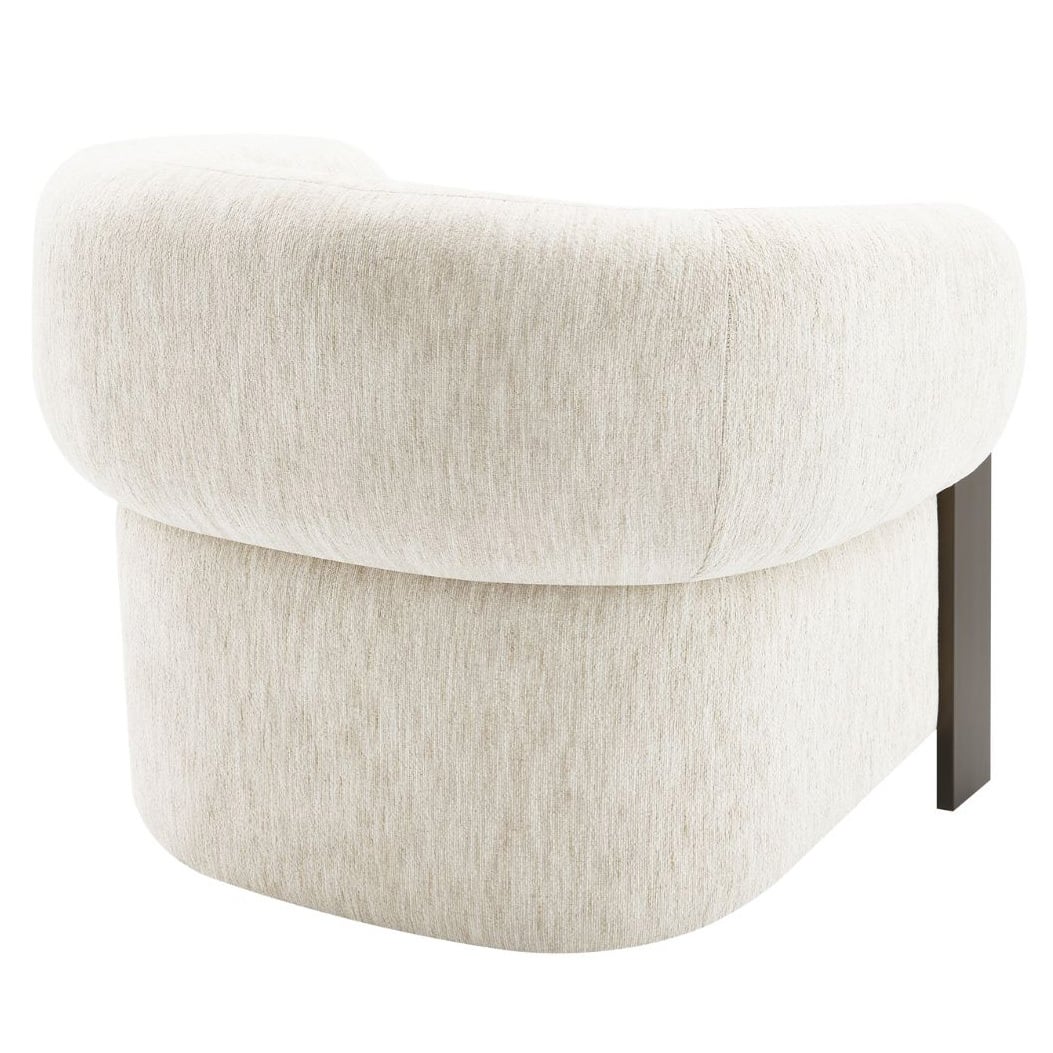 Ivory Jimrel Chenille Armchair
