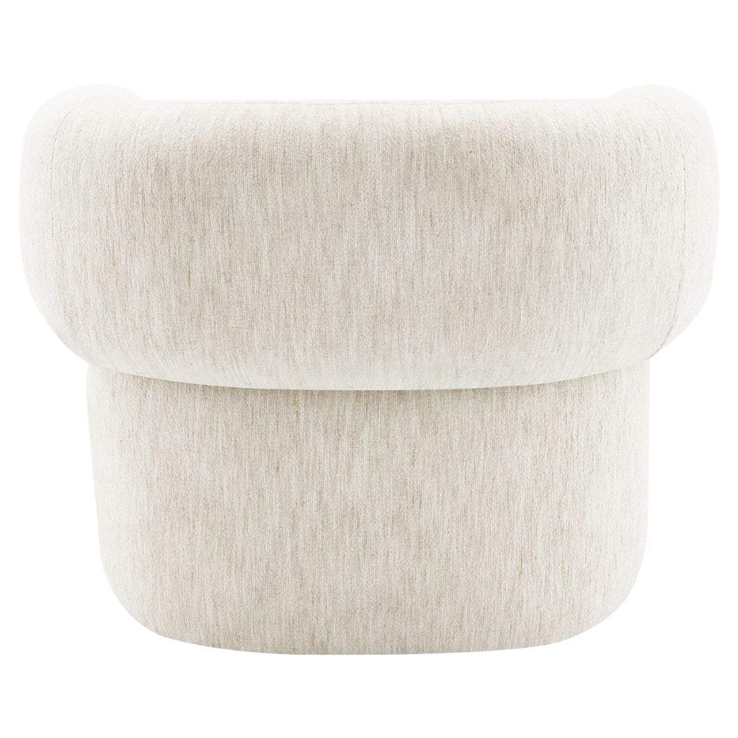 Ivory Jimrel Chenille Armchair