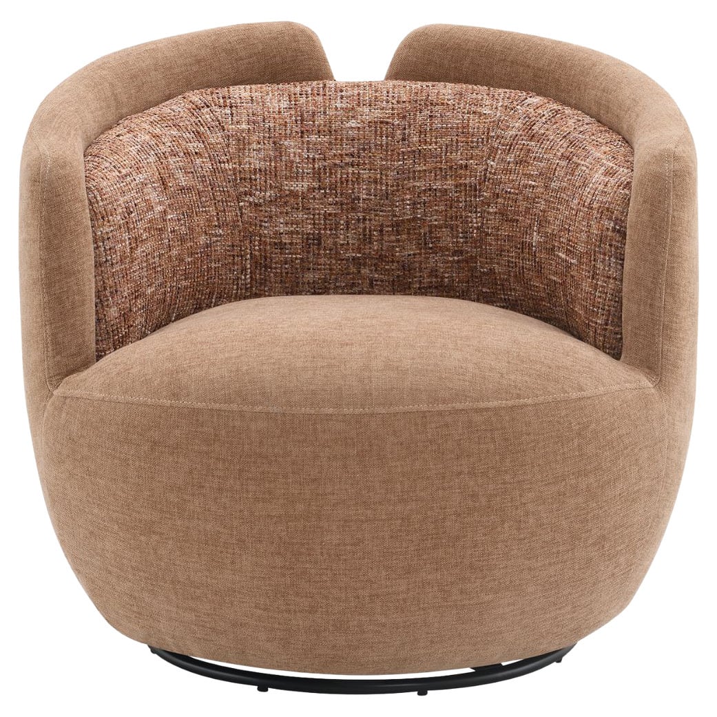 Junrel Chenille Swivel Armchair