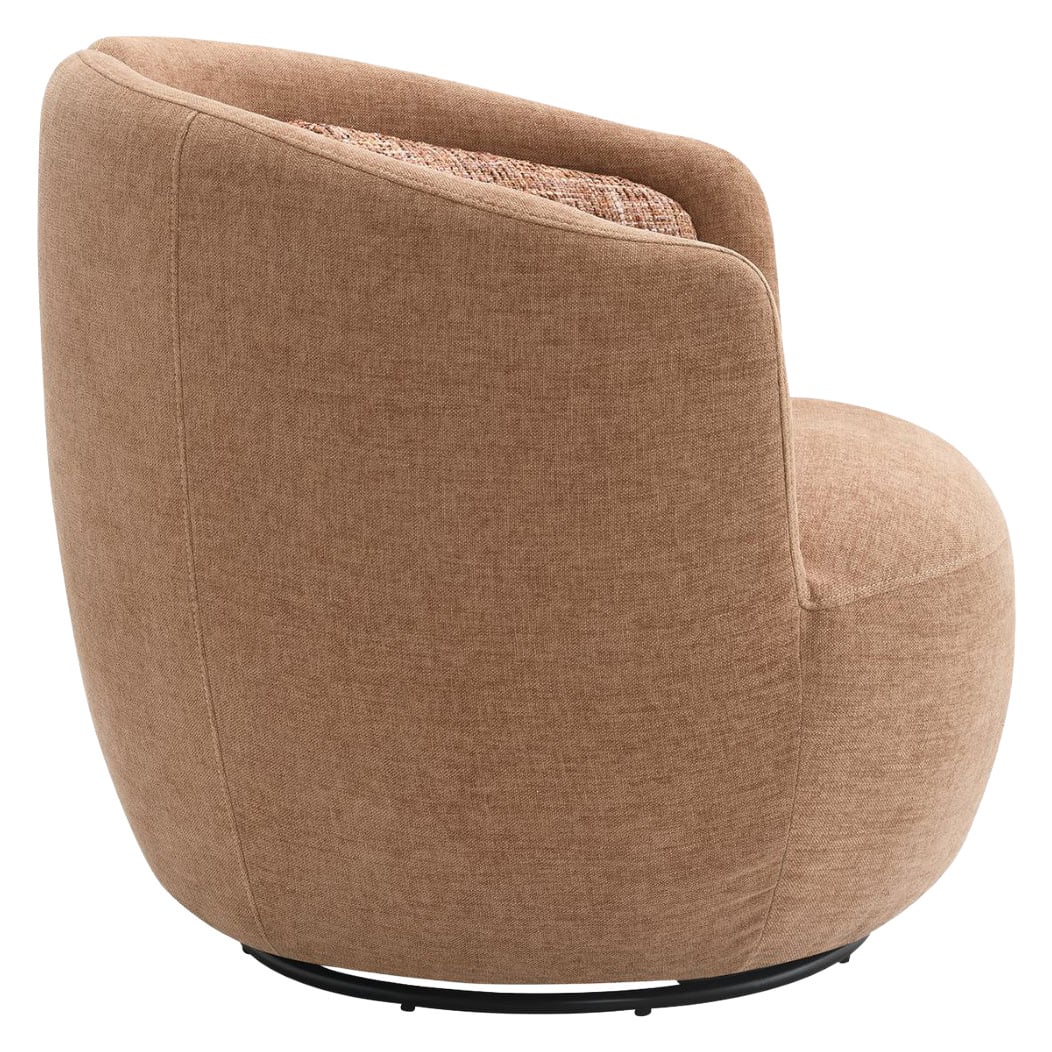 Junrel Chenille Swivel Armchair