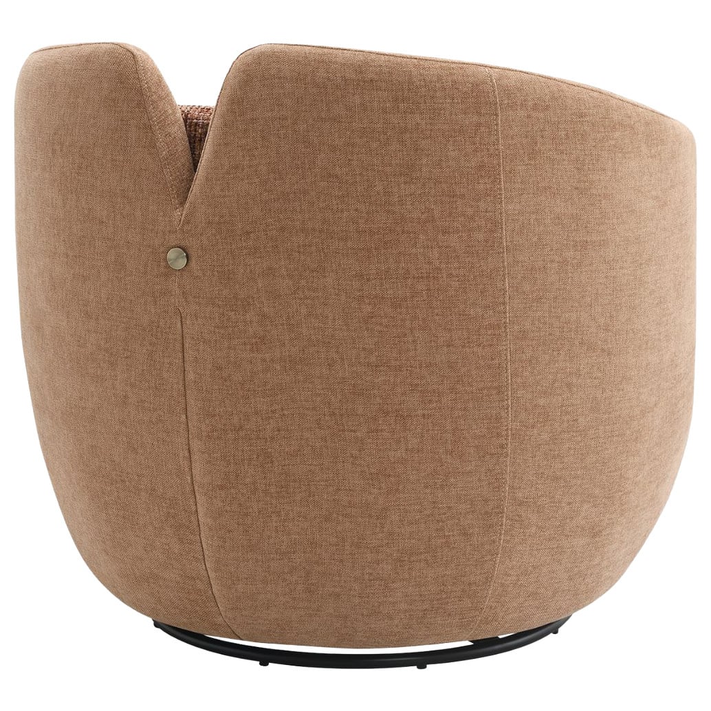 Junrel Chenille Swivel Armchair