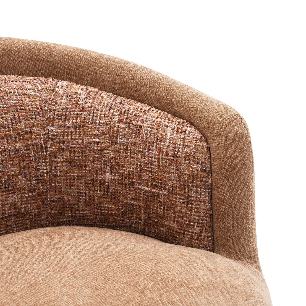 Junrel Chenille Swivel Armchair