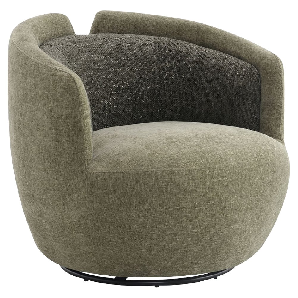 Junrel Chenille Swivel Armchair