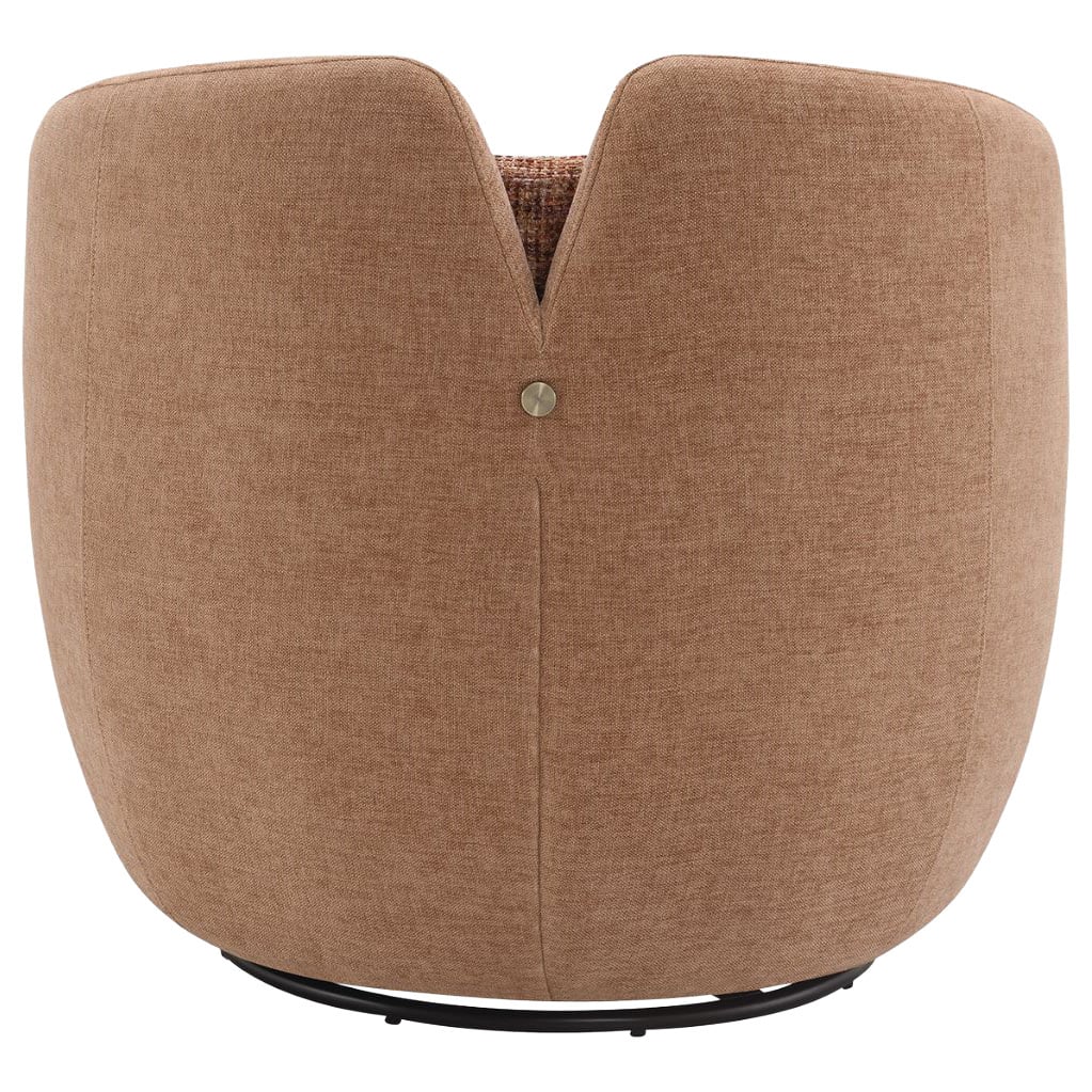Junrel Chenille Swivel Armchair