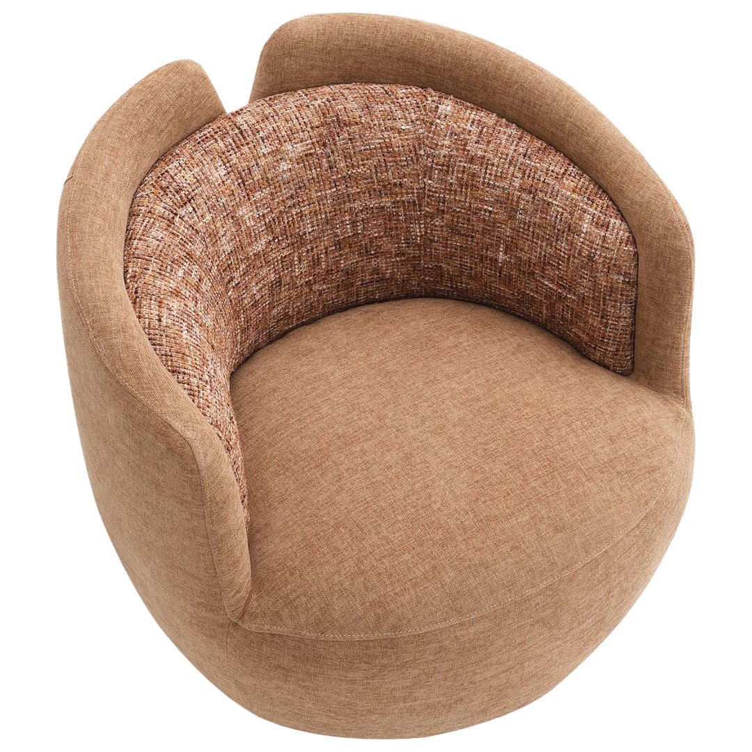 Junrel Chenille Swivel Armchair