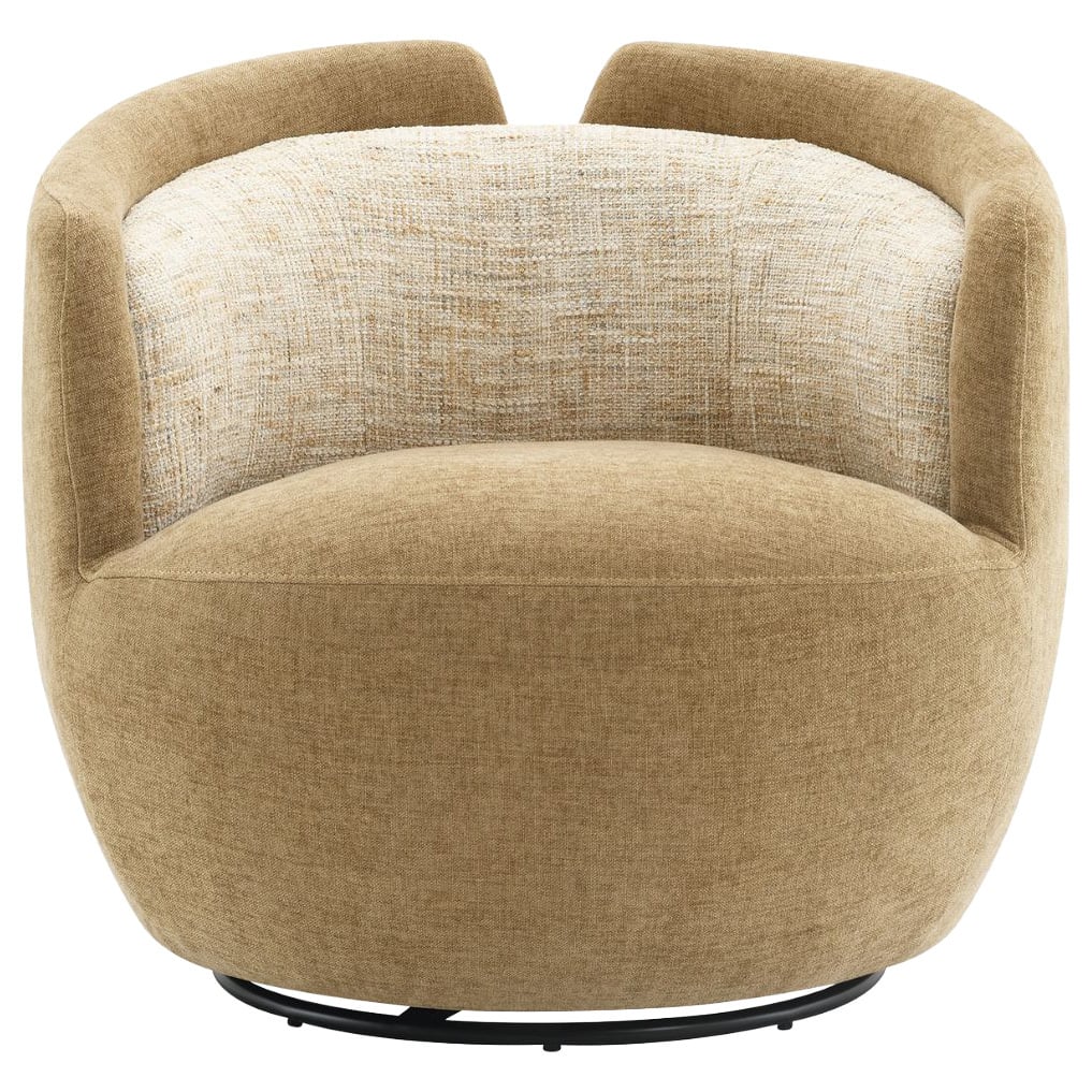 Junrel Chenille Swivel Armchair