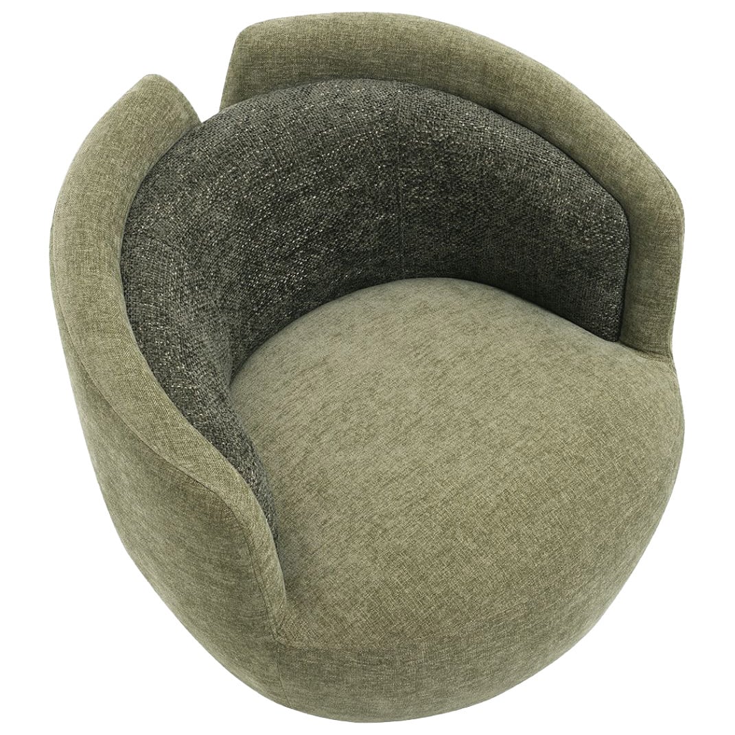 Junrel Chenille Swivel Armchair