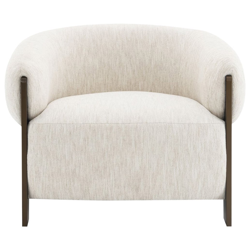 Ivory Jimrel Chenille Armchair