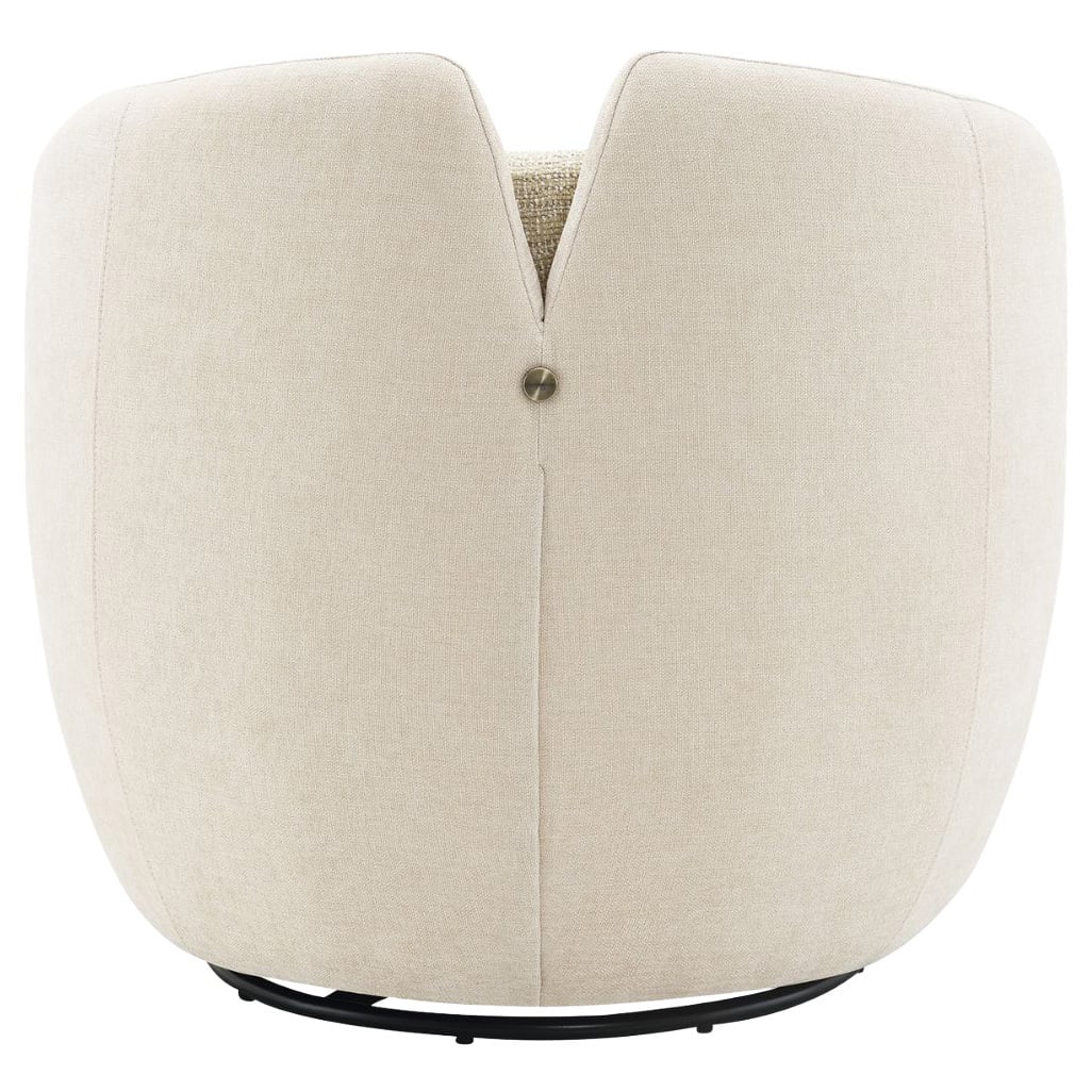 Junrel Chenille Swivel Armchair