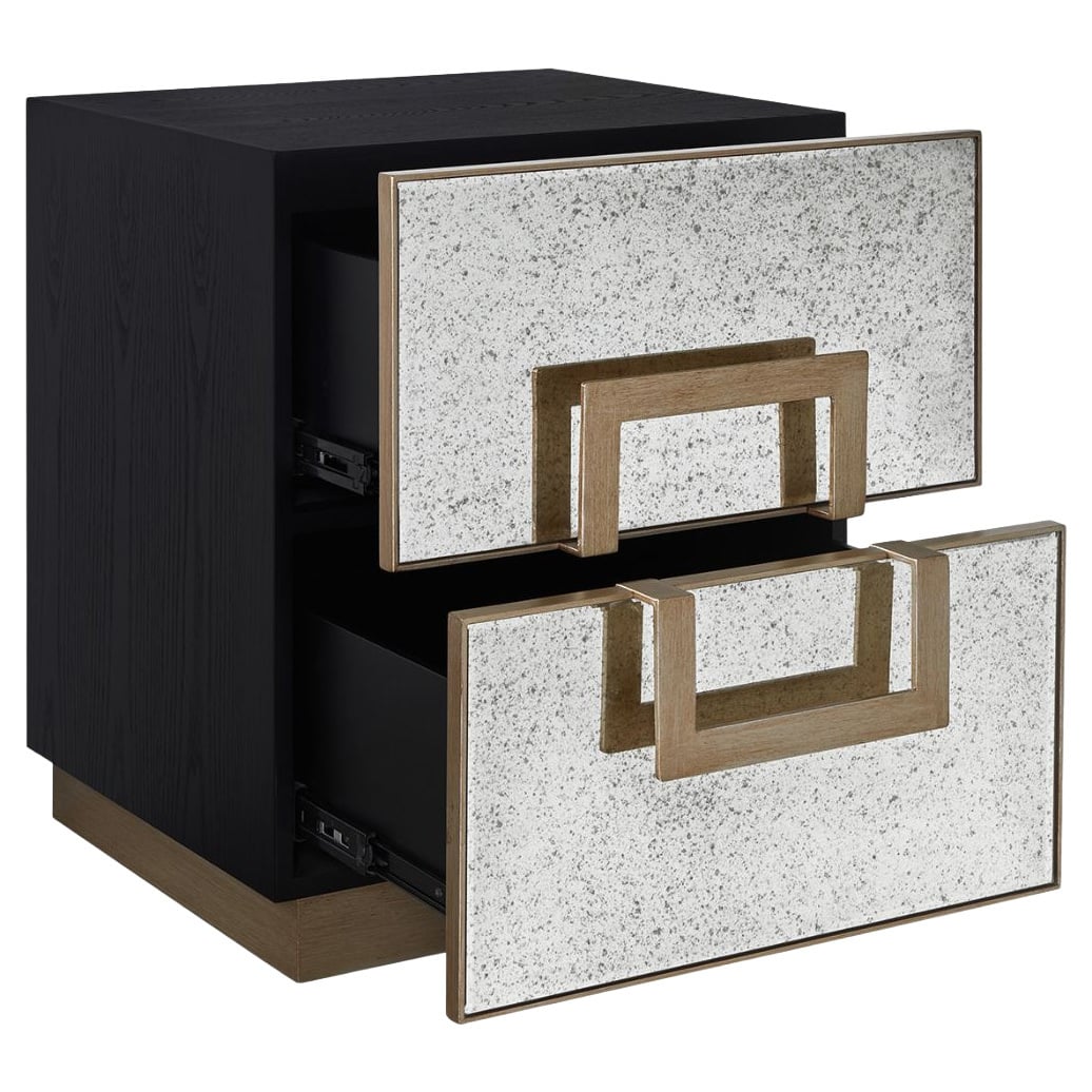Jancent 2 Drawer Bedside Table