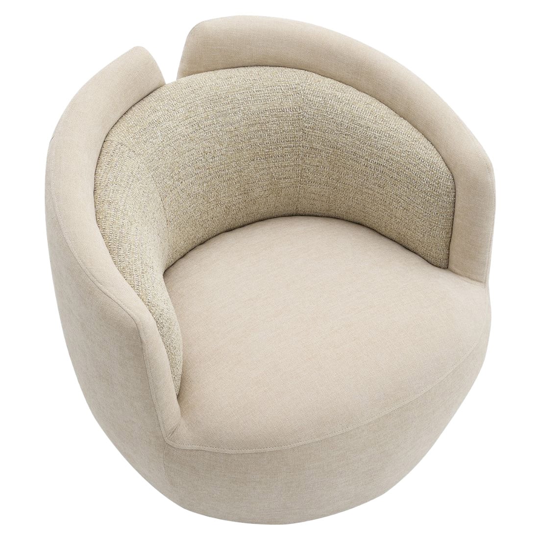 Junrel Chenille Swivel Armchair