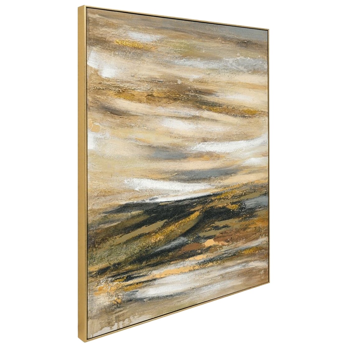 Gilded Light Series I Framed Canvas Wall Art