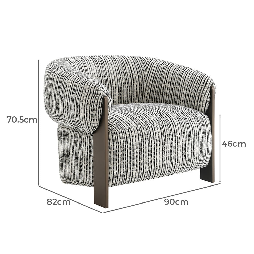 Black & White Jimrel Armchair
