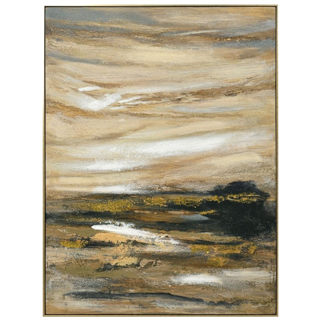 Gilded Light Series II Framed Canvas Wall Art