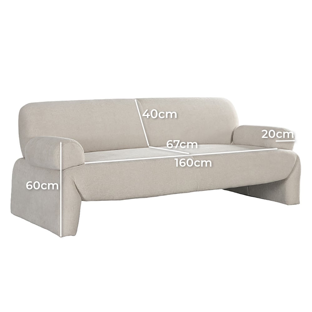 Macadamia Jaziel 3 Seater Upholstered Sofa