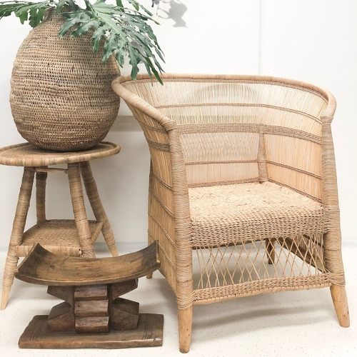 Tribal Expressions Authentic Malawi Reed Armchair | Temple & Webster