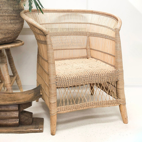 Authentic Malawi Reed Armchair