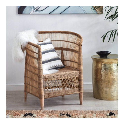 Tribal Expressions Authentic Malawi Reed Armchair | Temple & Webster