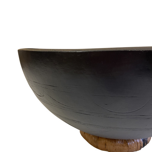 Fulani Decorative Bowl With Natural Stand