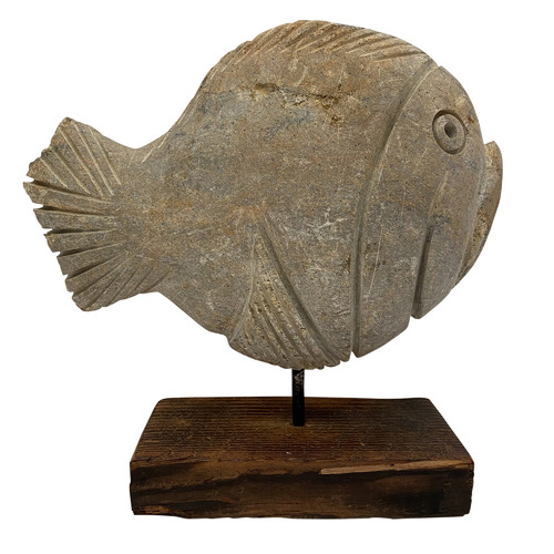 Tribal Expressions Stone Fish Statue | Temple & Webster