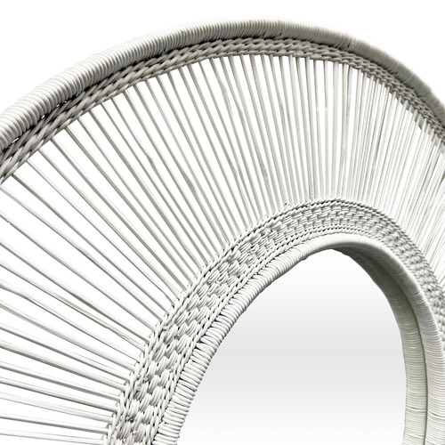 Ponyo Round Rattan Mirror