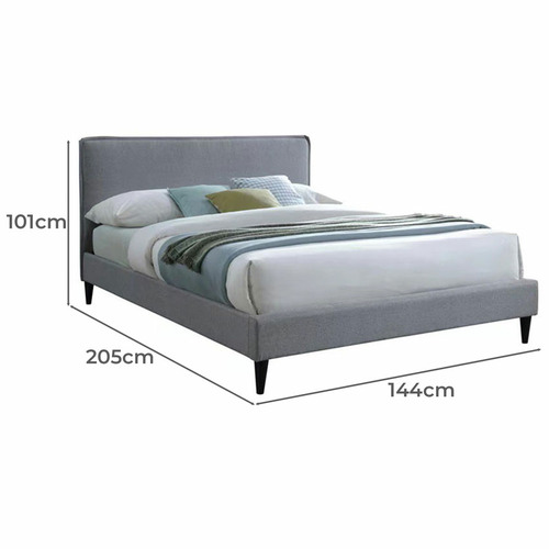 By Designs Grom Linen Bed Frame Temple & ster