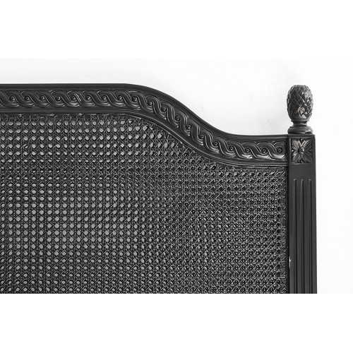 French Provincial Marseille Rattan Headboard Temple & ster