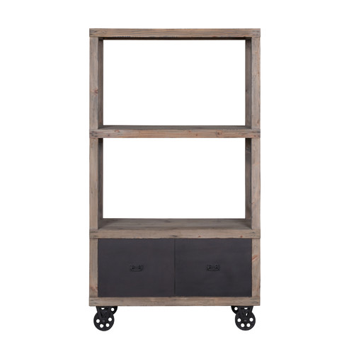 Industrial Bookshelf With Drawers Temple Webster