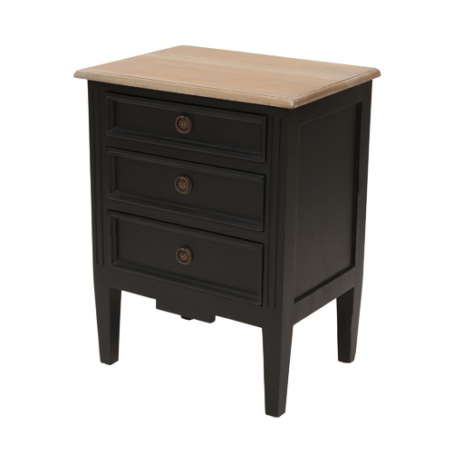 Hamptons Wood Bedside Table Temple Webster