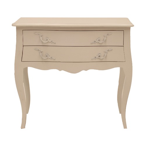 French Provincial Chateaux 2 Drawer Bedside Table Temple & ster