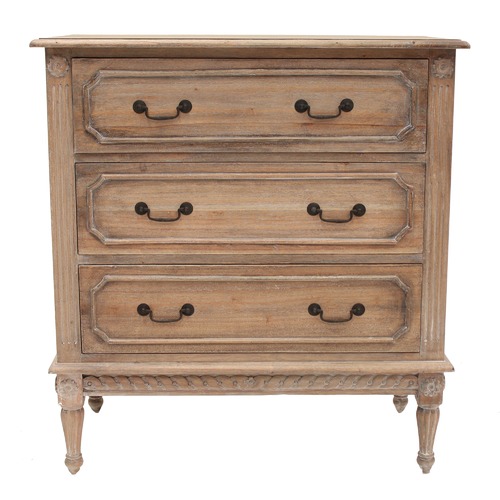 French Provincial Toulouse 3 Drawer Chest Temple & Webster