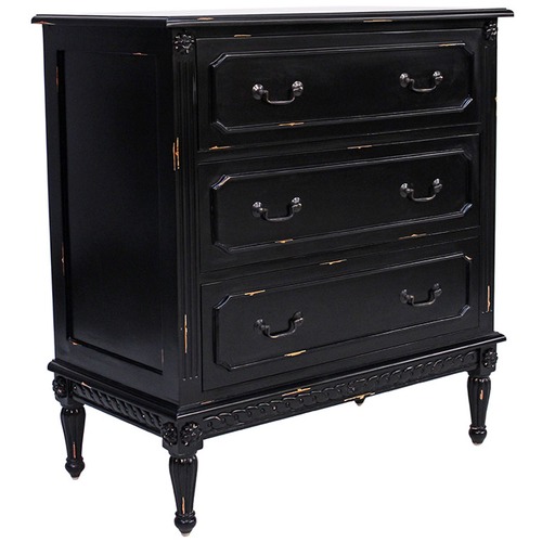 French Provincial Toulouse 3 Drawer Chest Temple & Webster