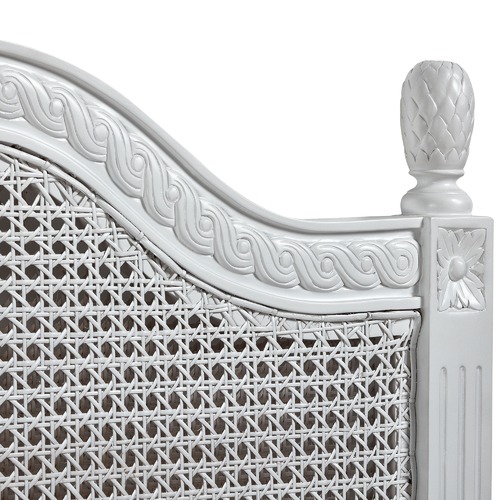 French Provincial Toulouse Rattan Headboard Temple & ster