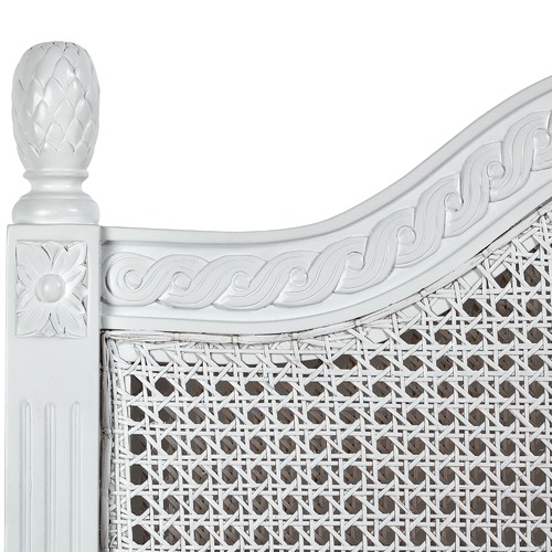 French Provincial Toulouse Rattan Headboard Temple & ster