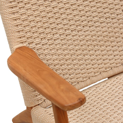 Ellesha Timber & Nylon Outdoor Armchair