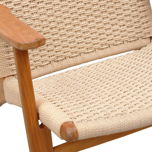 Ellesha Timber & Nylon Outdoor Armchair